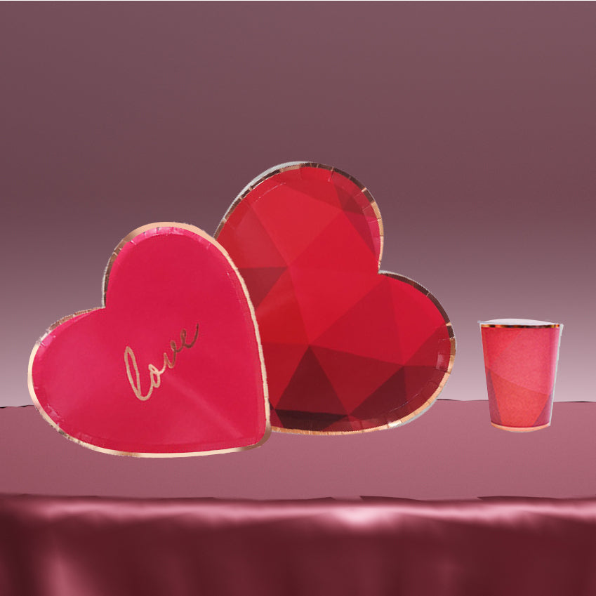 Disposable Heart Shaped Tableware