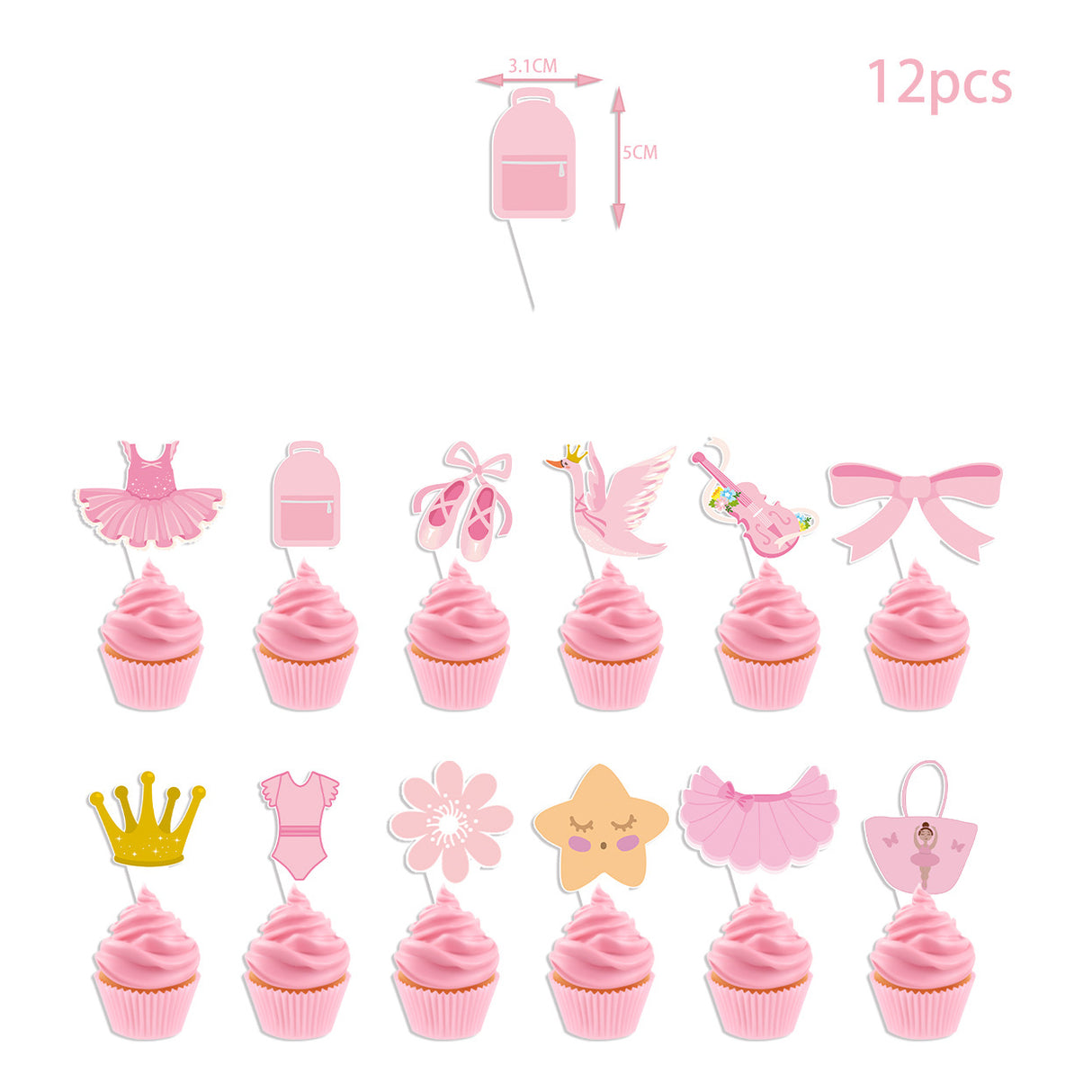 Ballerina Theme Birthday Decoration Pack