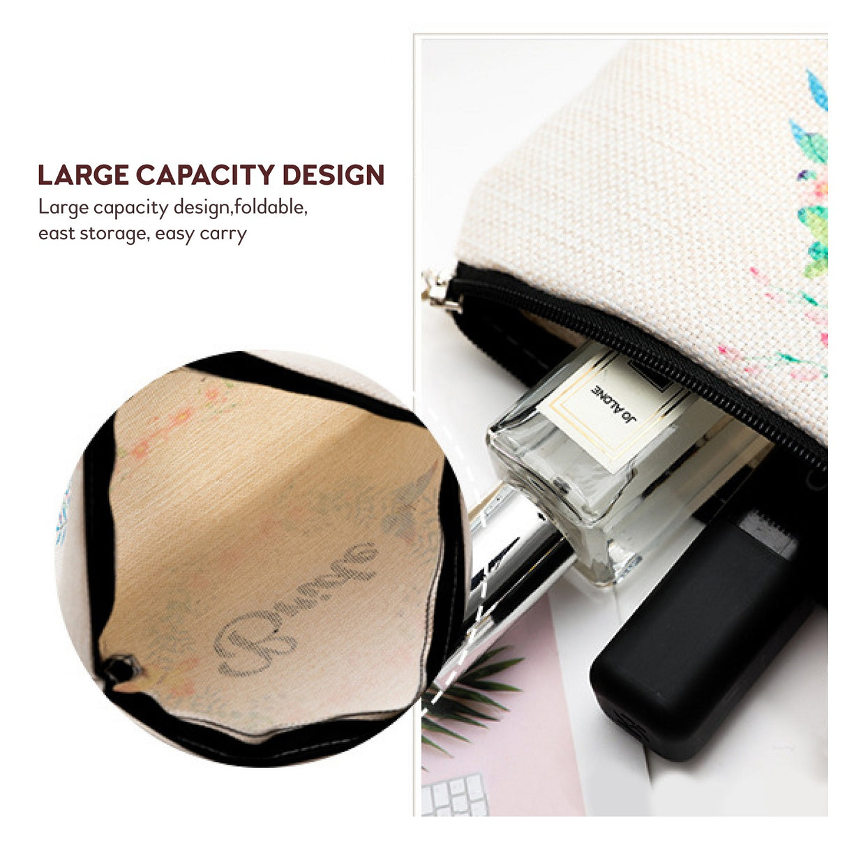 Travel Cosmetic Zipper Pouch Gift