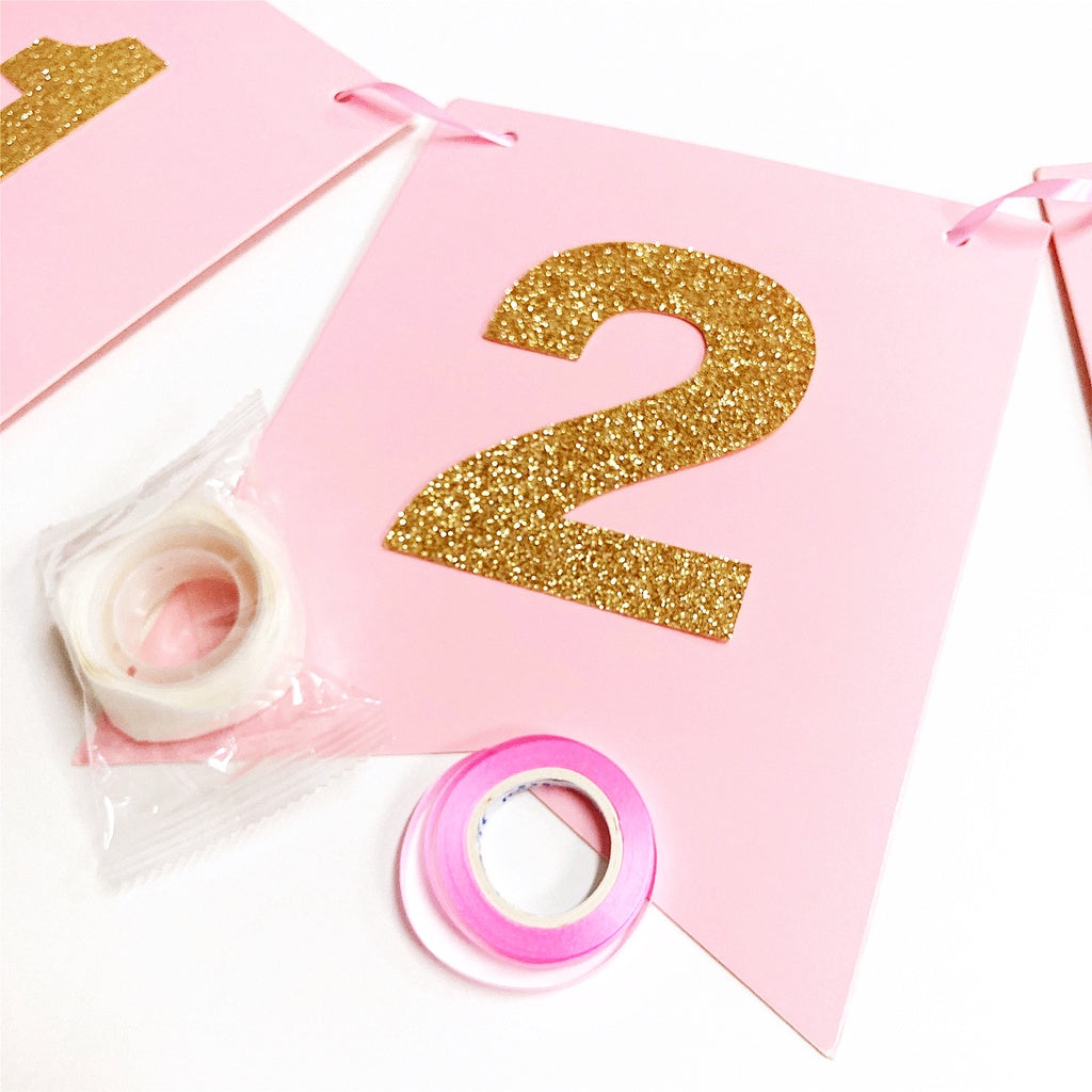 Happy Birthday Banner Pink DIY Customised Banner for Birthday party wedding event decoration