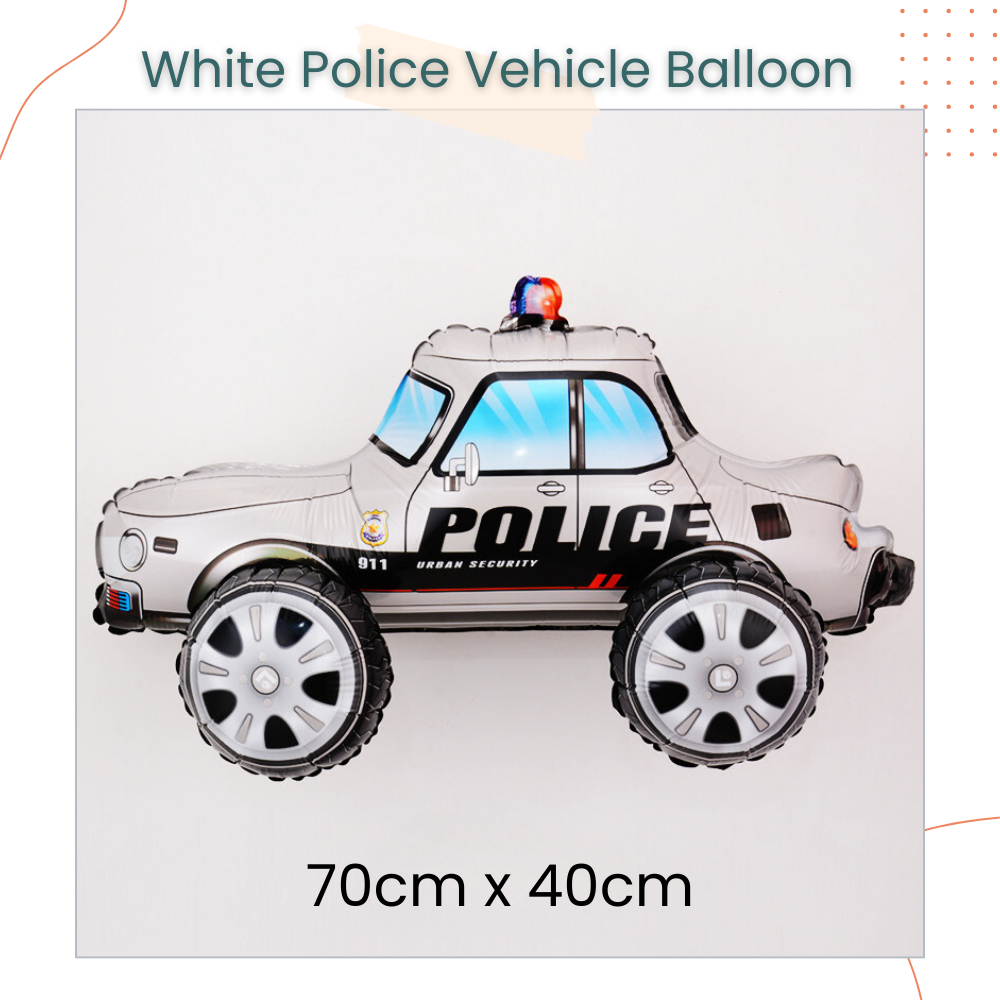 Racing Theme Standing Transportation Vehicle Foil Balloon Decoration
