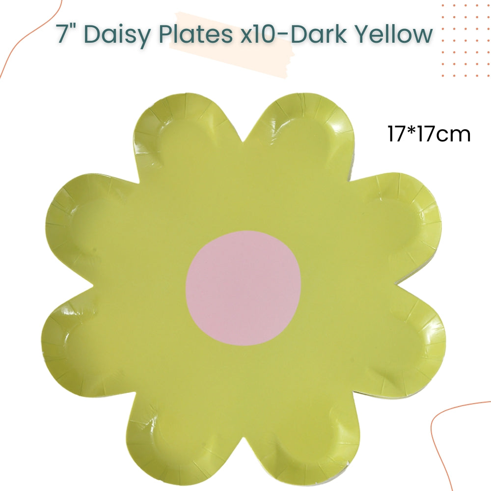 Colorful Rainbow Daisy Disposable Plates Napkins Tableware for Birthday Party