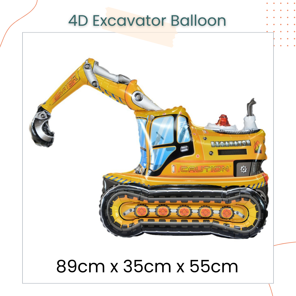 4D Standing Transportation Vehicle Foil Balloon Decoration for Birthday Party Event Celebration