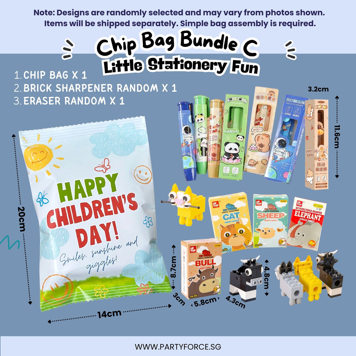 Children’s Day Chip Bag Bundle C – Little Stationery Fun
