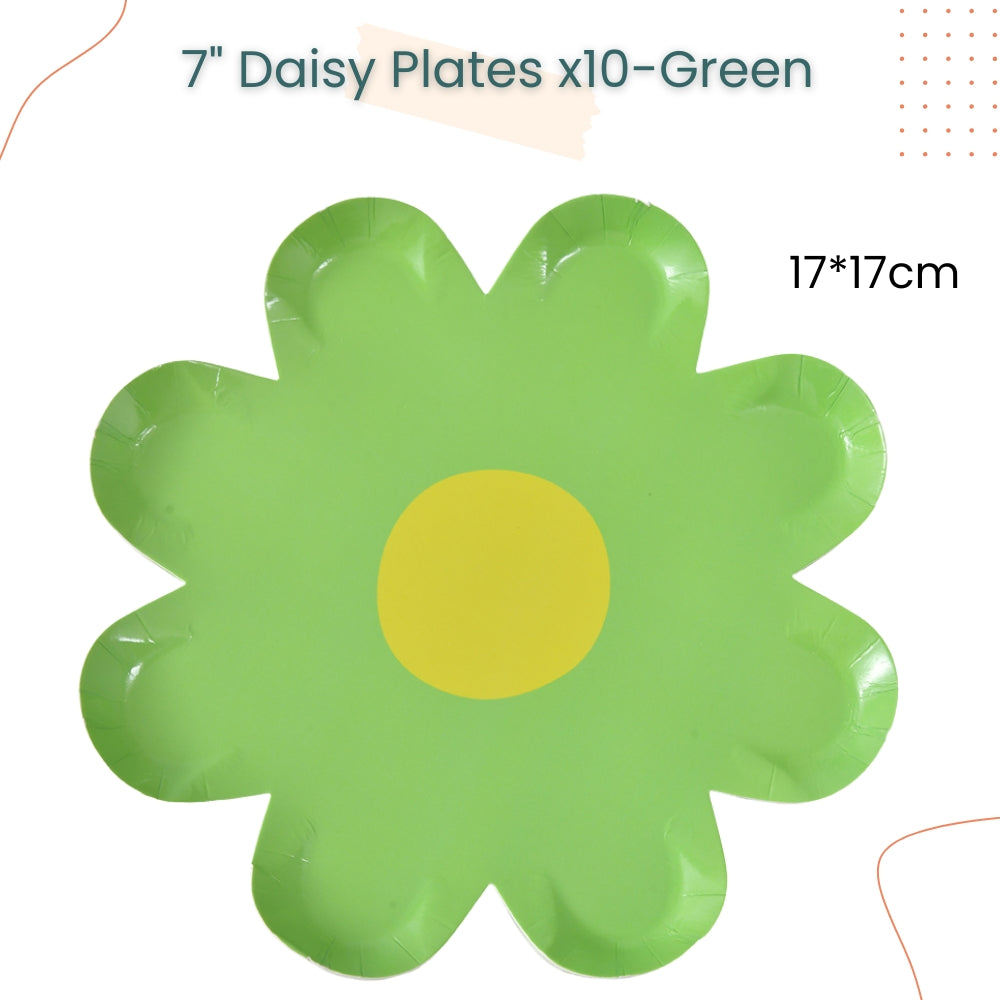 Colorful Rainbow Daisy Disposable Plates Napkins Tableware for Birthday Party
