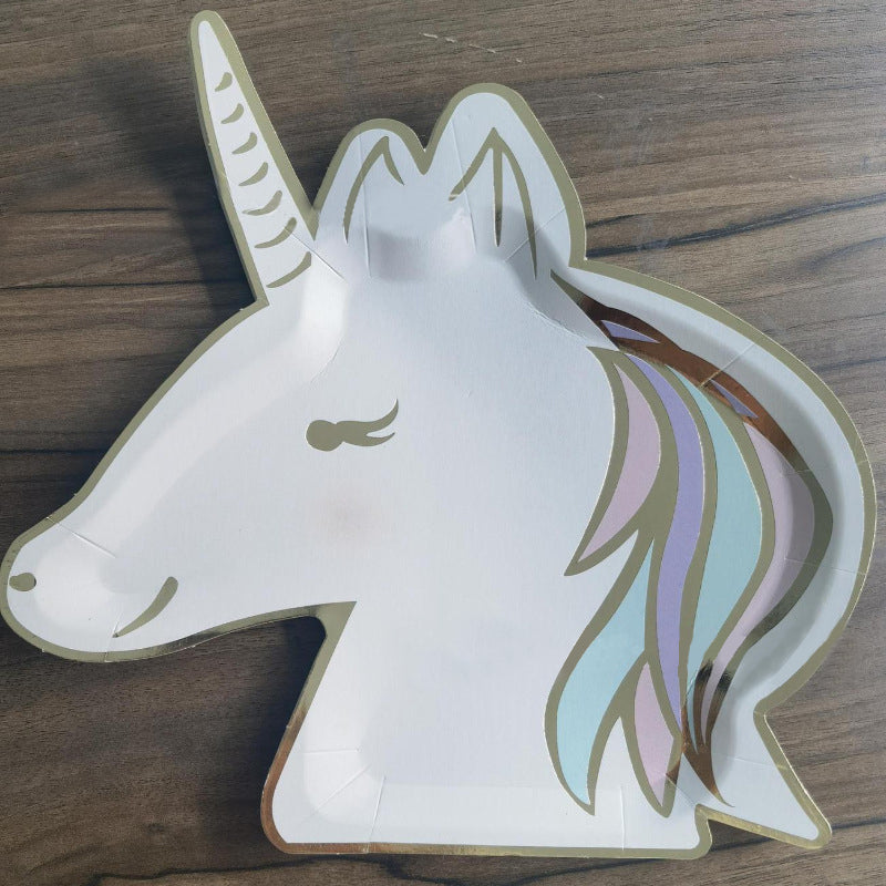 Pastel Unicorn Disposable Paper Plate (8pcs)