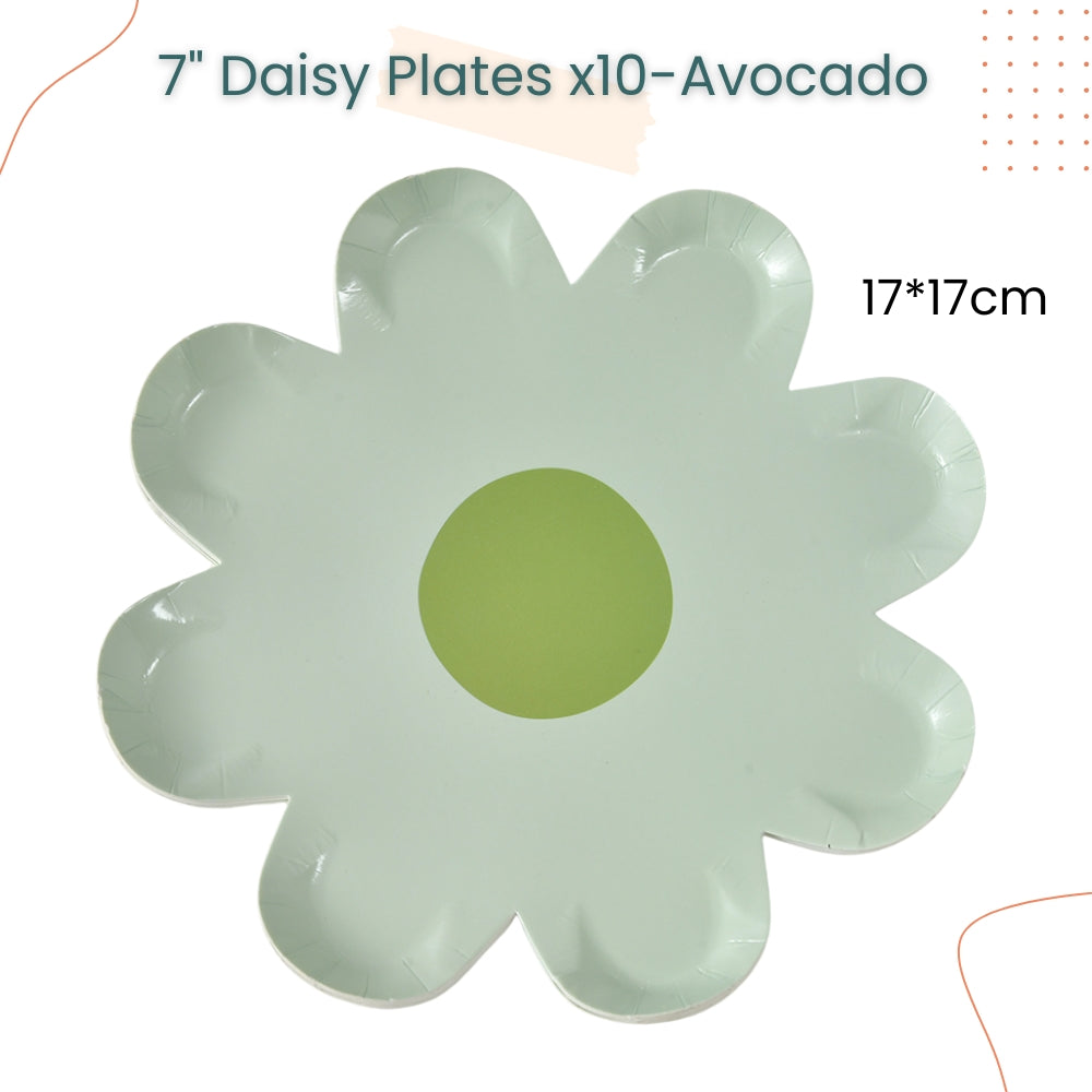 Colorful Rainbow Daisy Disposable Plates Napkins Tableware for Birthday Party