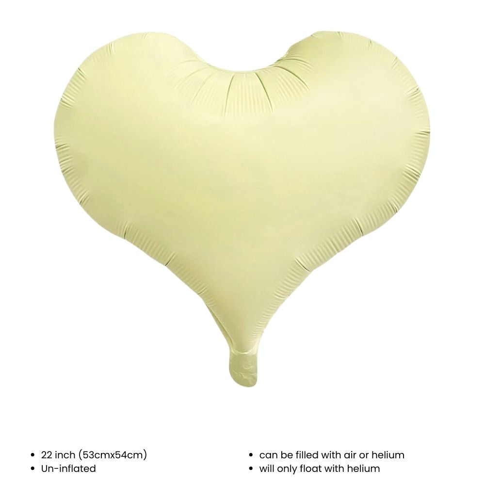 18 inch Matt Heart Star Shaped Foil Balloon