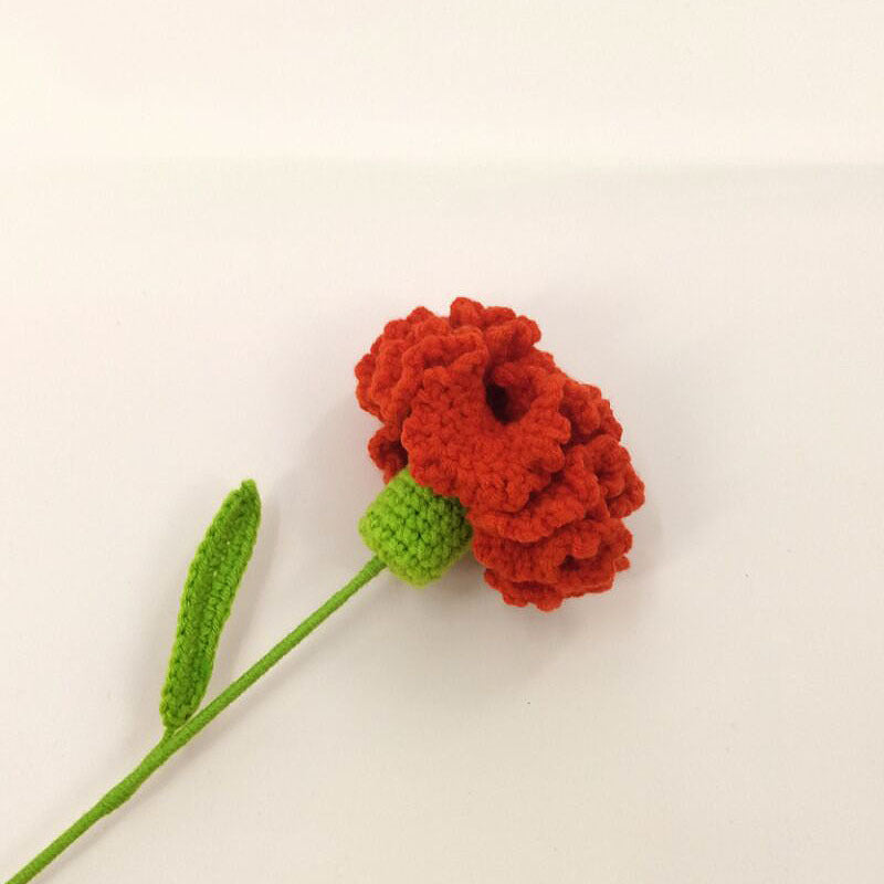 Knitted Woven Carnation Handmade Flower