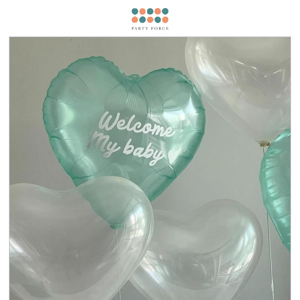 Custom Text Vinyl Sticker (Balloon not included)