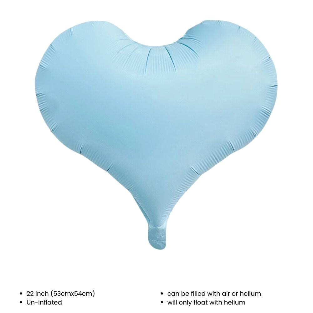 18 inch Matt Heart Star Shaped Foil Balloon