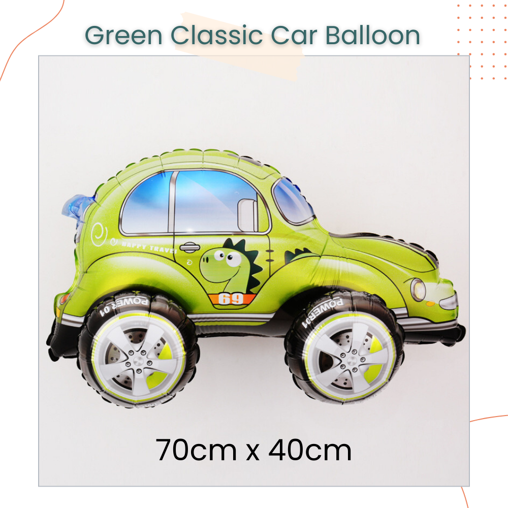 Racing Theme Standing Transportation Vehicle Foil Balloon Decoration