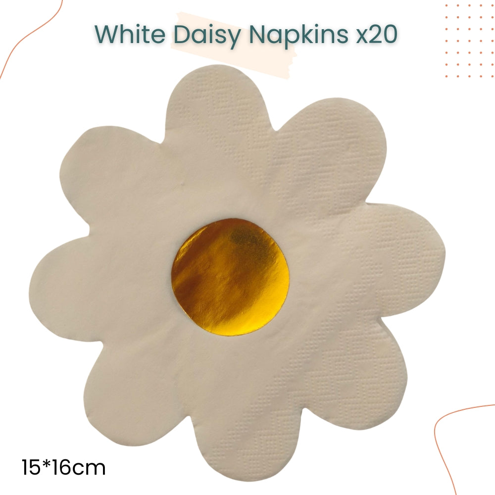 Colorful Rainbow Daisy Disposable Plates Napkins Tableware for Birthday Party