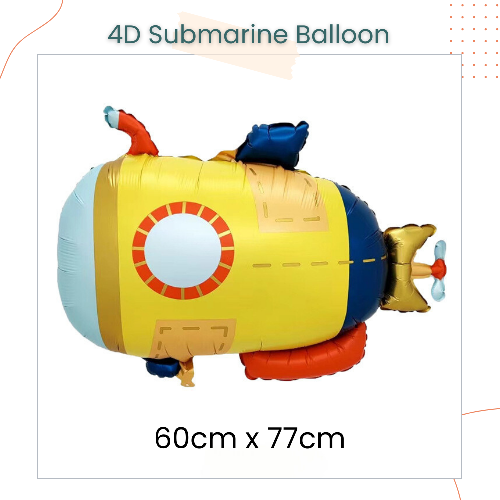 4D Standing Transportation Vehicle Foil Balloon Decoration for Birthday Party Event Celebration