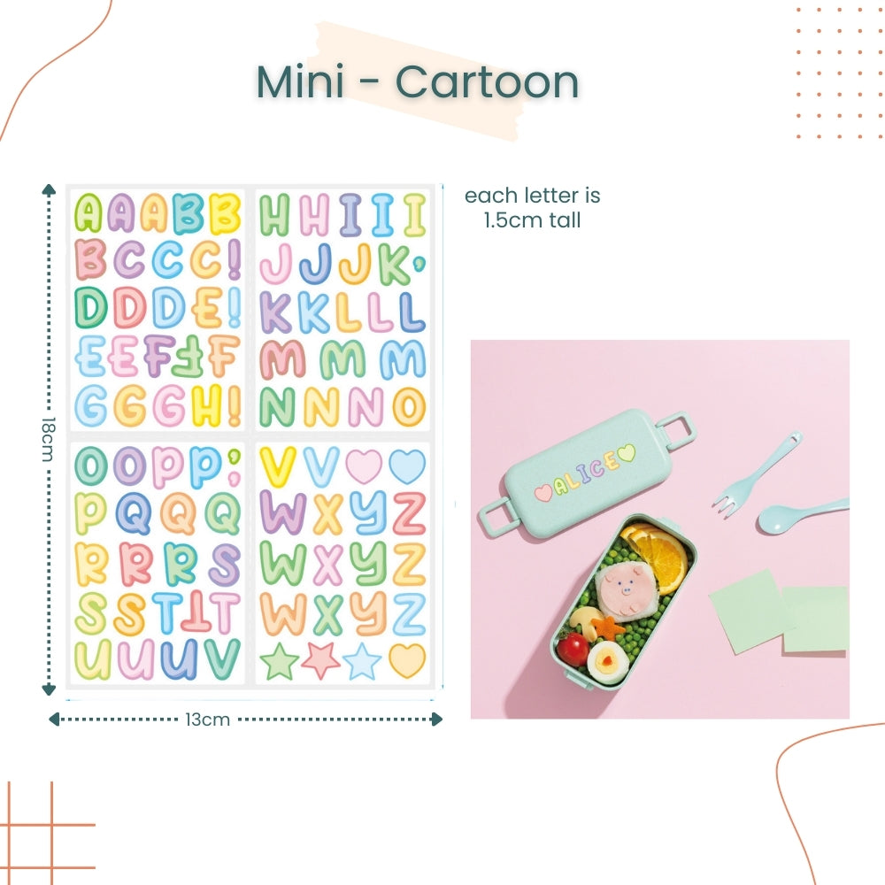 Wooden Piggy Bank with Customize Name Stickers