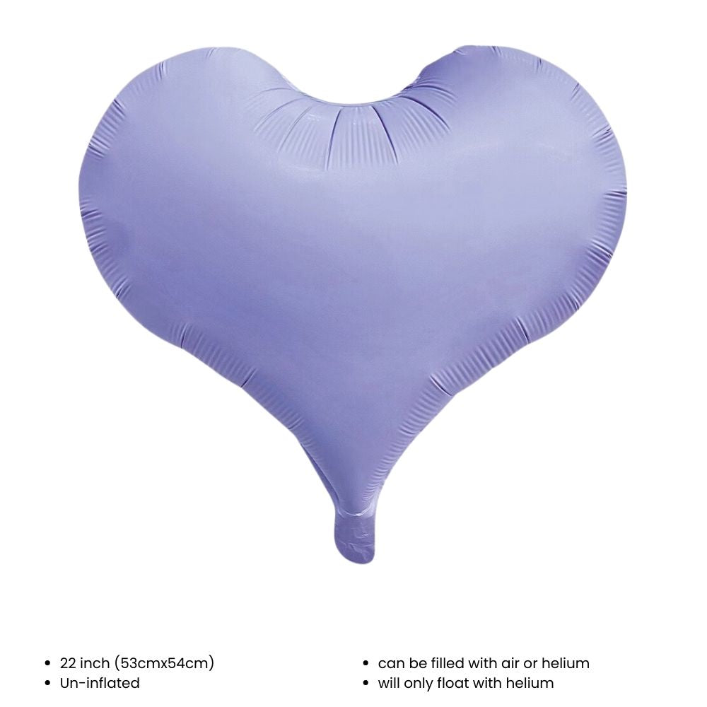 18 inch Matt Heart Star Shaped Foil Balloon