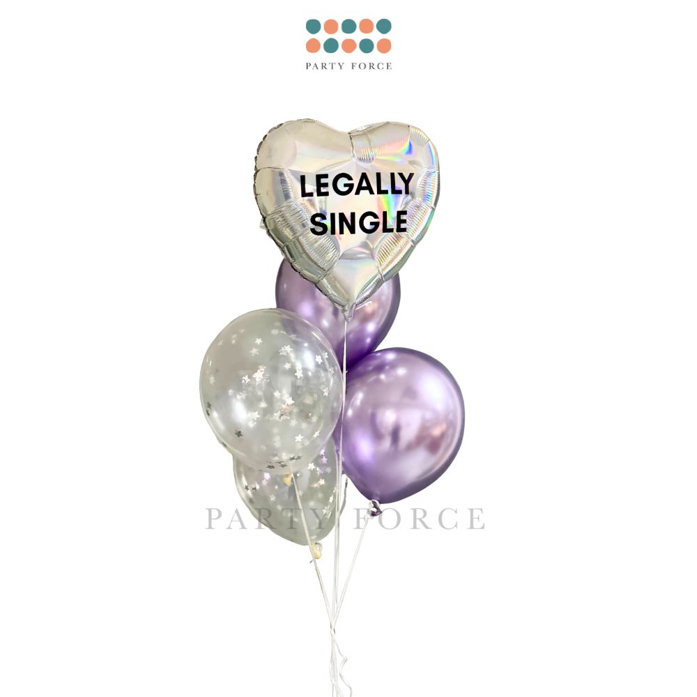 Custom Text Vinyl Sticker (Balloon not included)