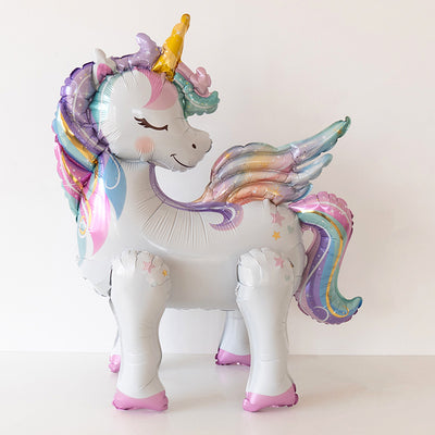 4D Standing Unicorn Animal Dinosaur Foil Balloon Individual