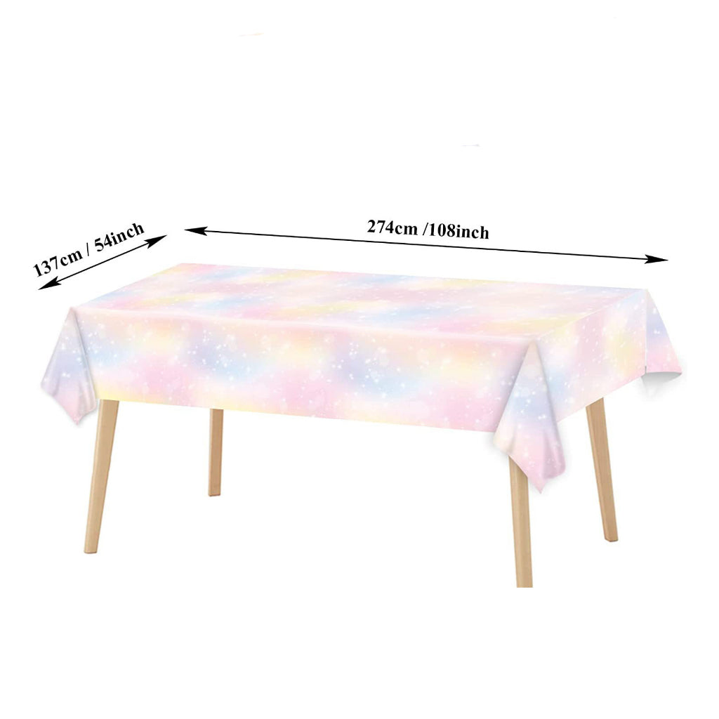 Iridescence Rainbow Disposable Table Cloth