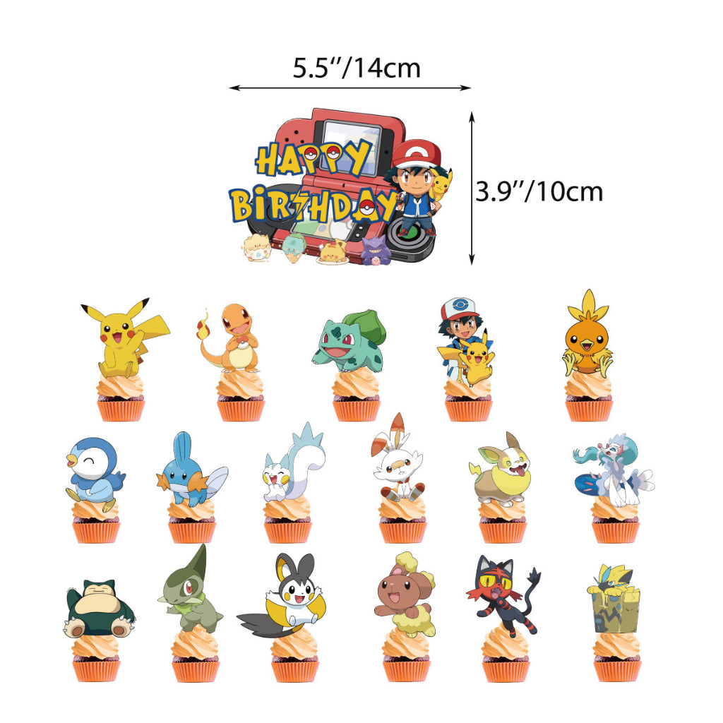 Pokemon Balloon Birthday Set 3