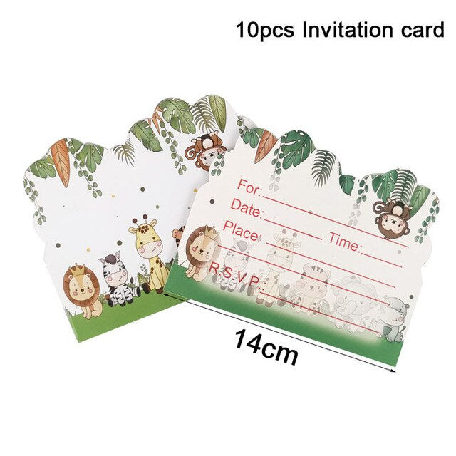 Animal Safari theme party balloon for Happy birthday Party Decoration