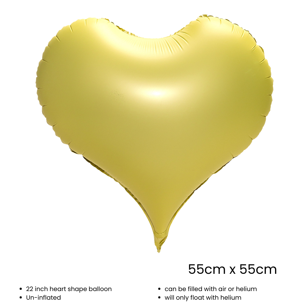 22 inch Heart Shape Foil Balloon