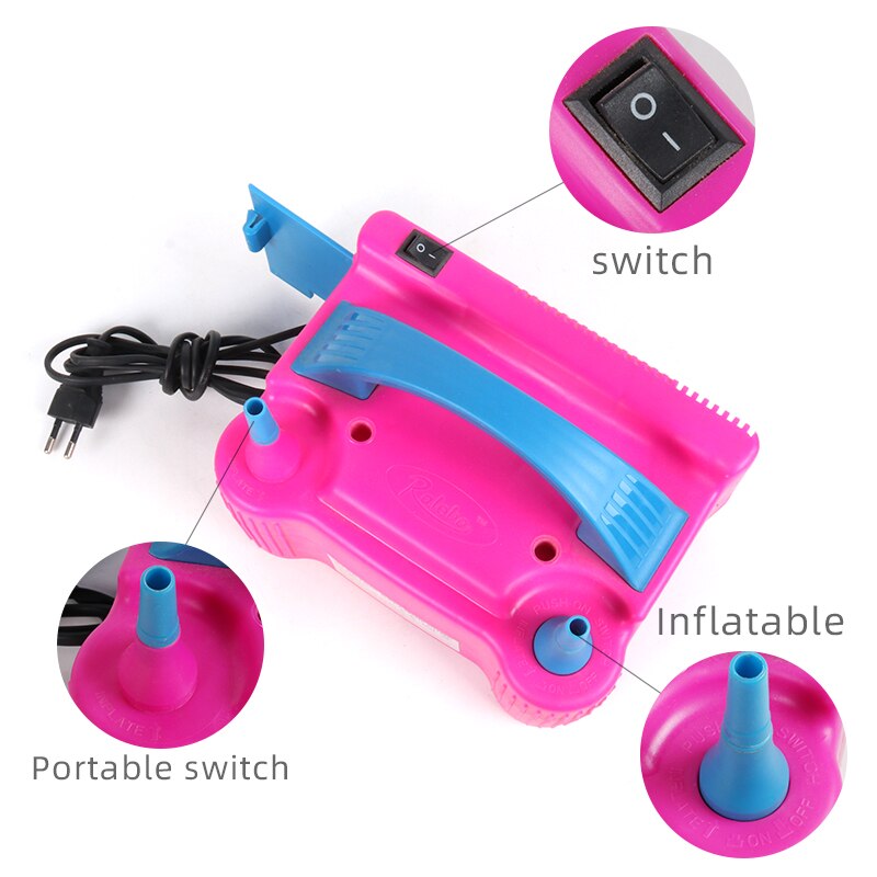 Electric Balloon Pump with Twin Nozzle (Not Helium Tank gas)