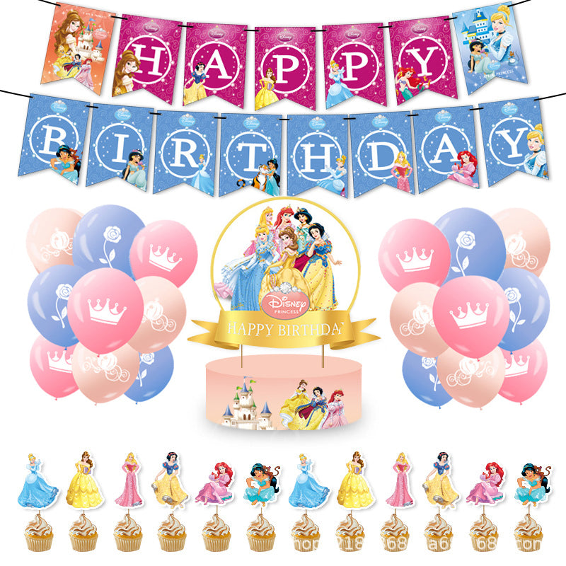 Disney Princess Theme Birthday Decoration Pack