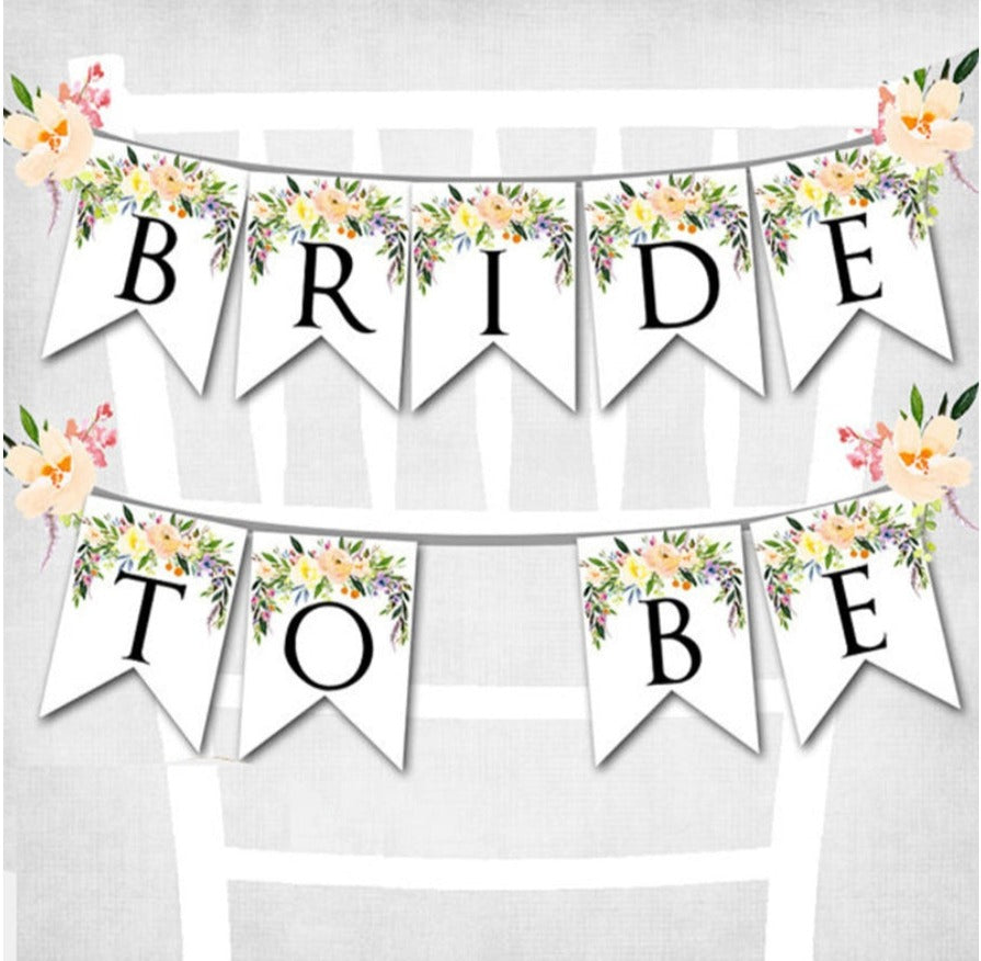 Botanical Bride To Be Banner
