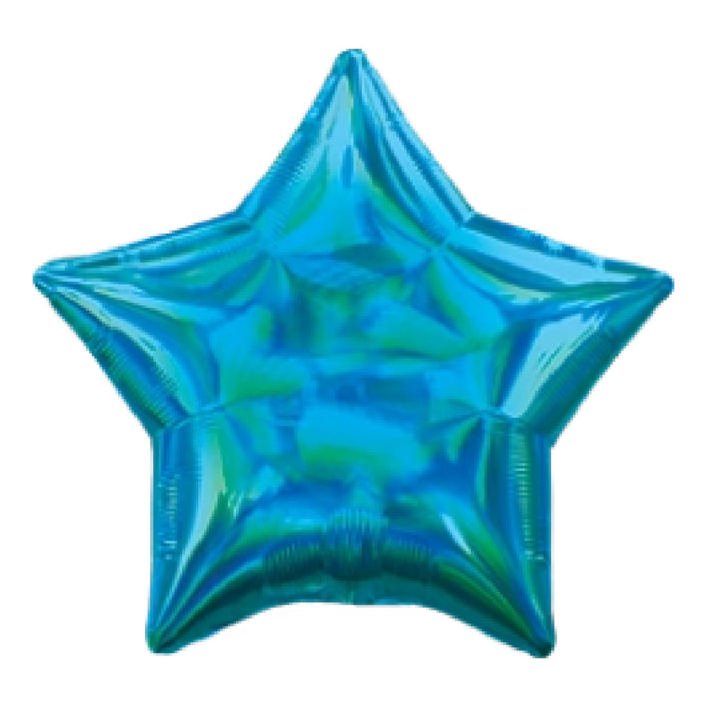 18 inch Laser Iridescent Shape Foil Balloon