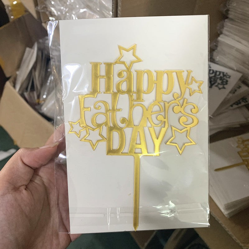 Happy Father's Day Cake Topper for party and Father's day cake decoration