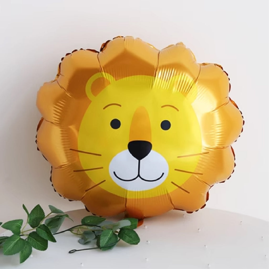 Large Cartoon Animal Head Foil Balloon Individual