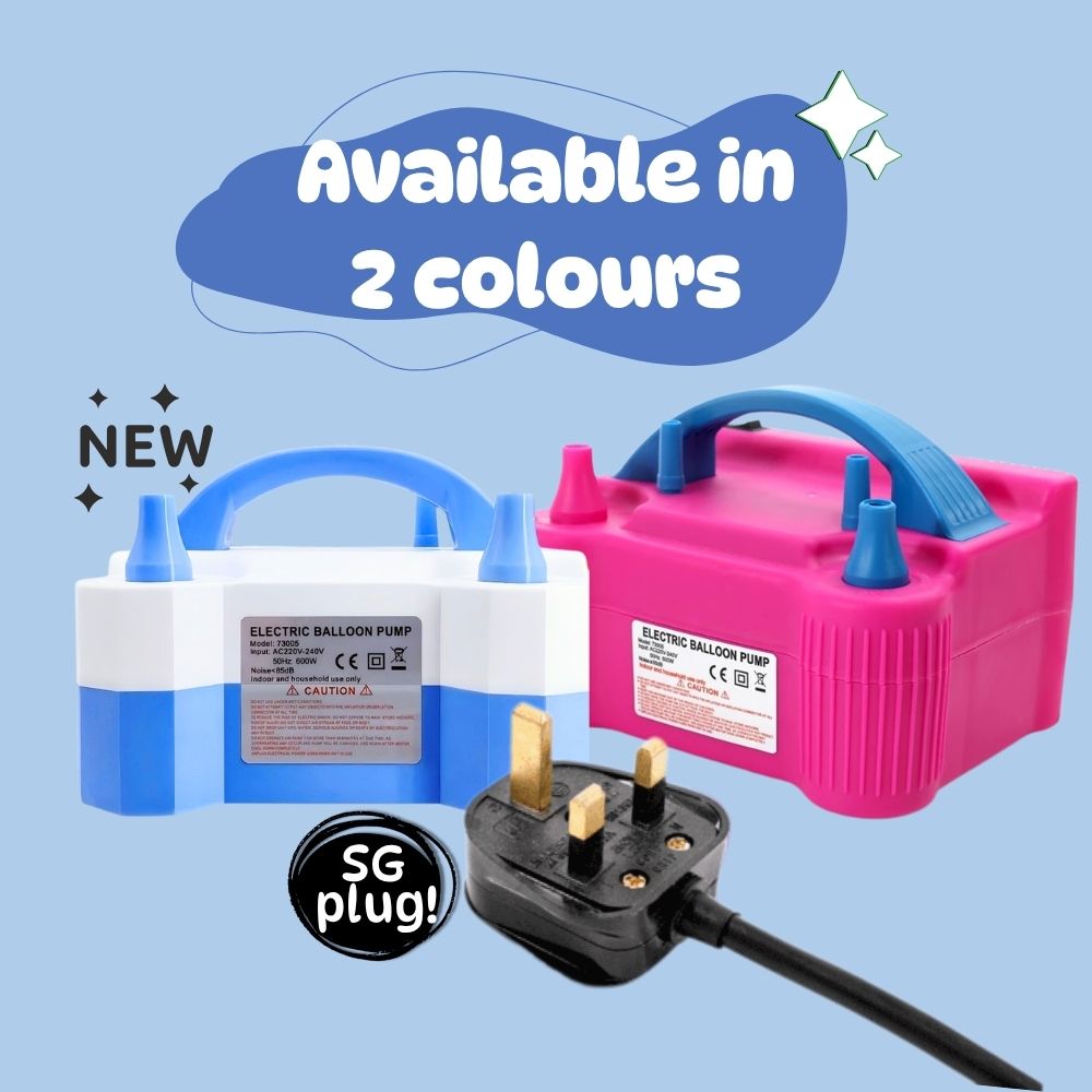 Electric Balloon Pump with Twin Nozzle (Not Helium Tank gas)