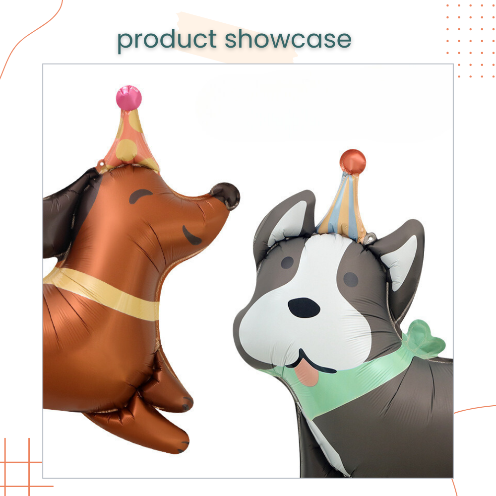 Puppy Matt Birthday Hat Cute Dog Foil Balloon