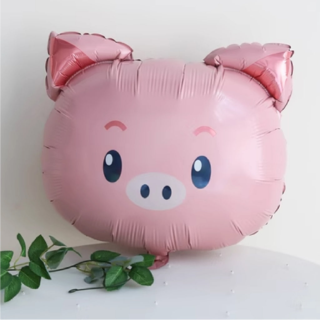 Large Cartoon Animal Head Foil Balloon Individual