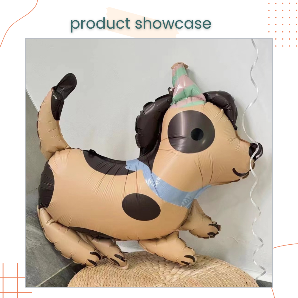 Puppy Matt Birthday Hat Cute Dog Foil Balloon