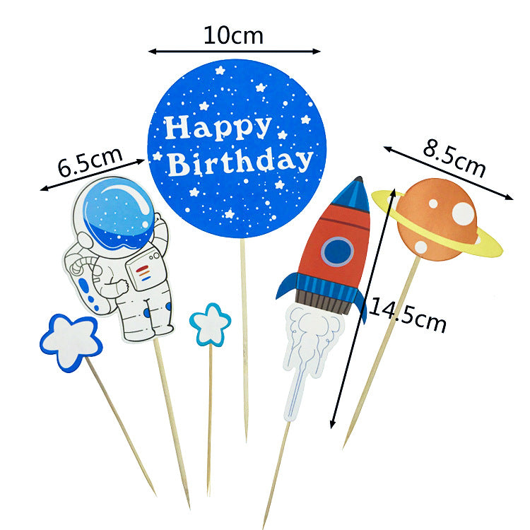 Space Theme Cake Topper