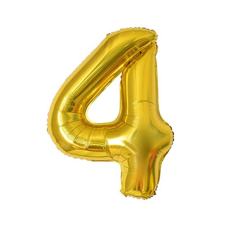 32 inch Gold Number Foil Balloon