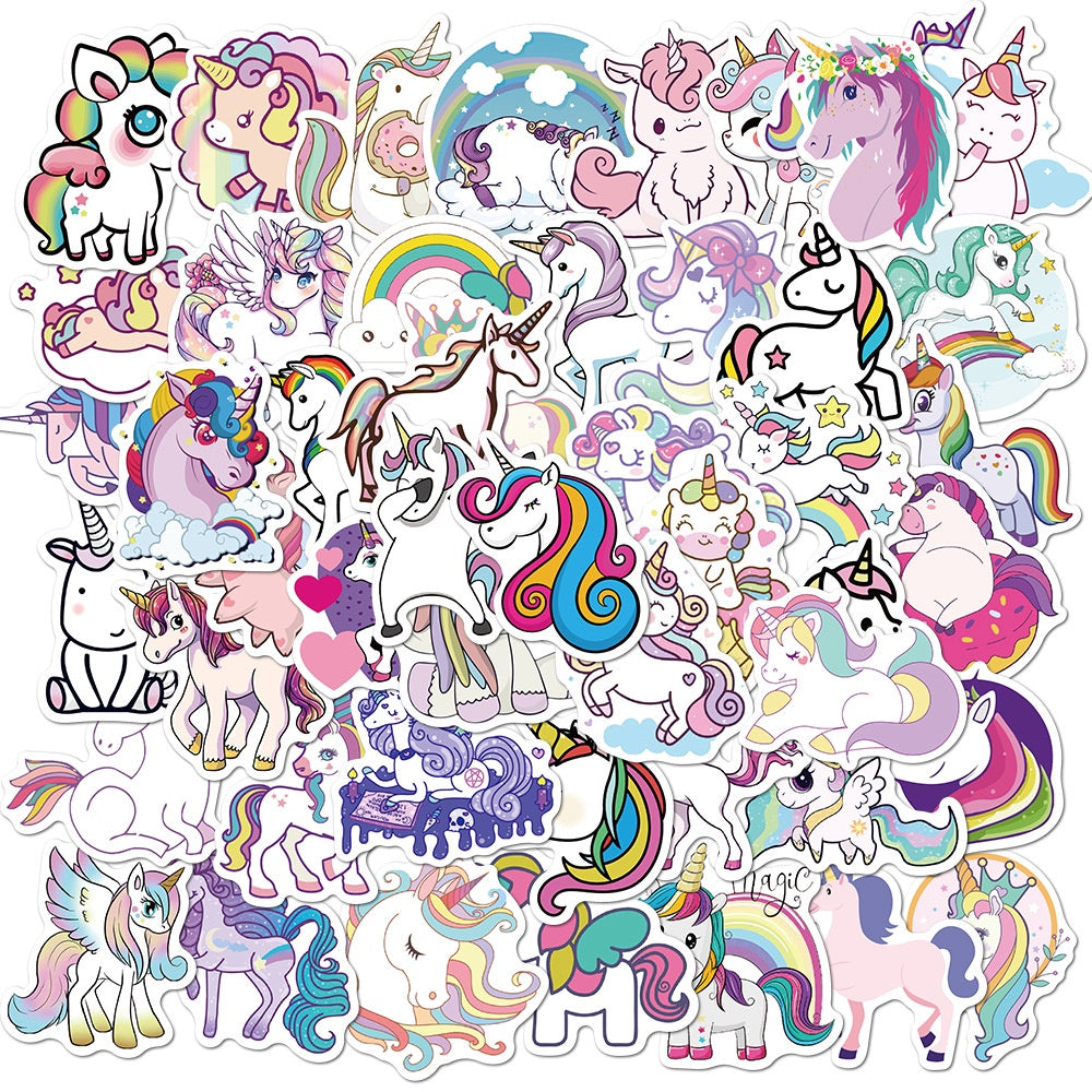 50pcs Sticker sets Cute Cartoon stickers for kids birthday goodie bag gift
