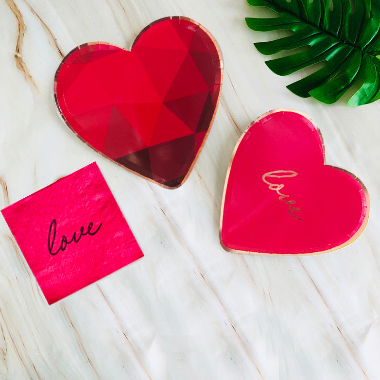 Disposable Heart Shaped Tableware