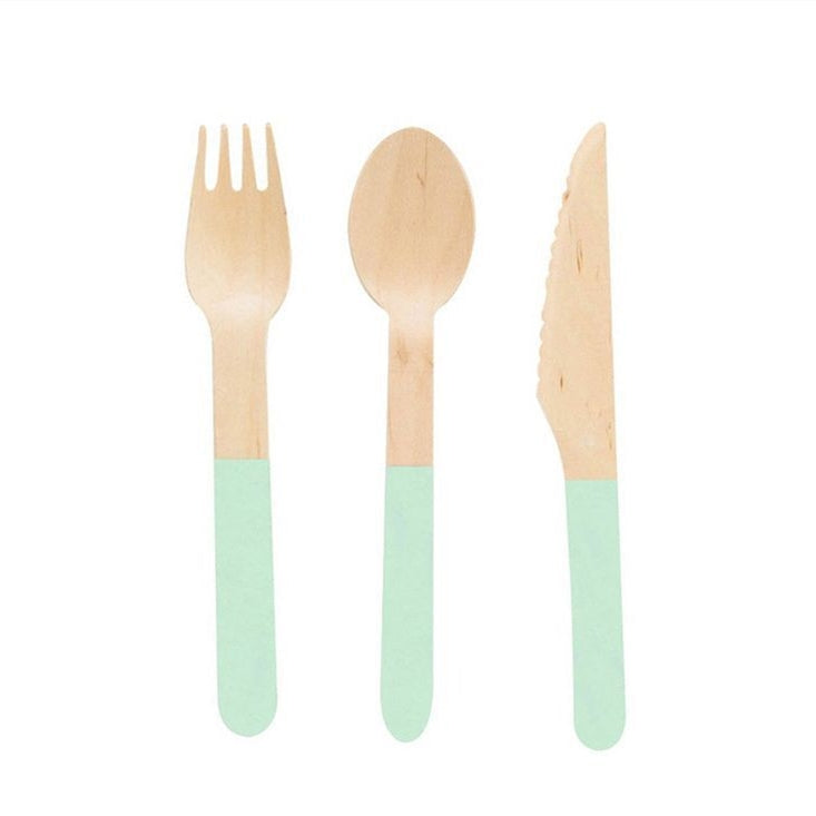 Disposable plates, cups, fork & spoons for parties - Candy Pastel Colour
