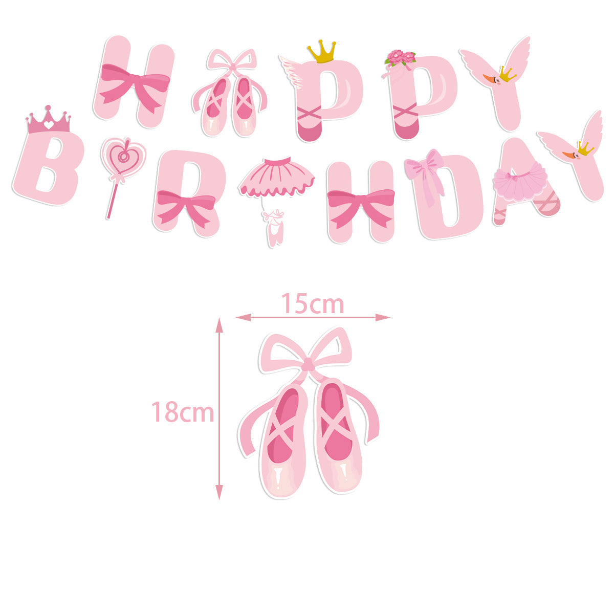 Ballerina Theme Birthday Decoration Pack