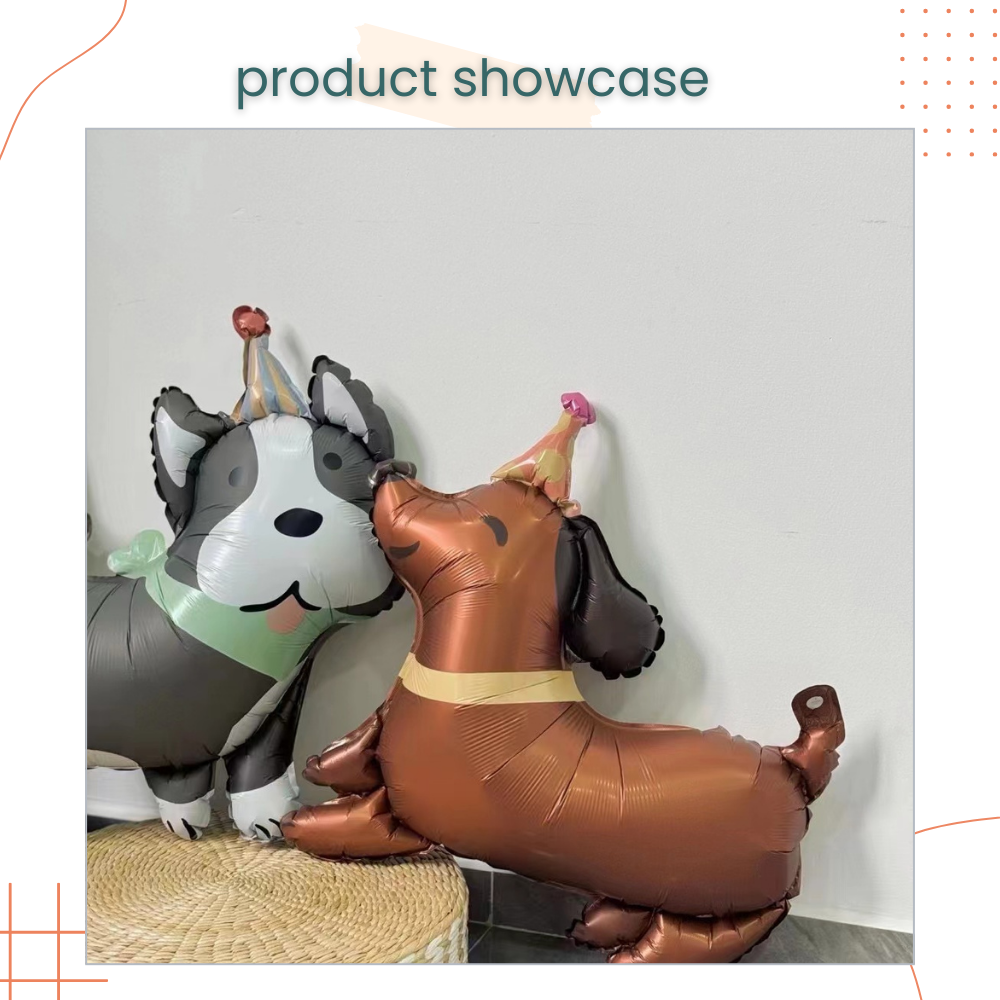 Puppy Matt Birthday Hat Cute Dog Foil Balloon