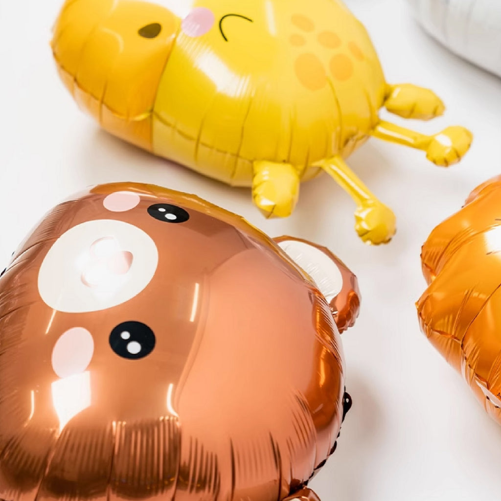 Large Cartoon Animal Head Foil Balloon Individual