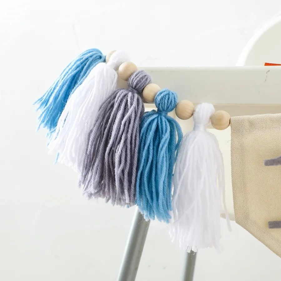 6pcs Unisex 1st Birthday Banner Blue Set