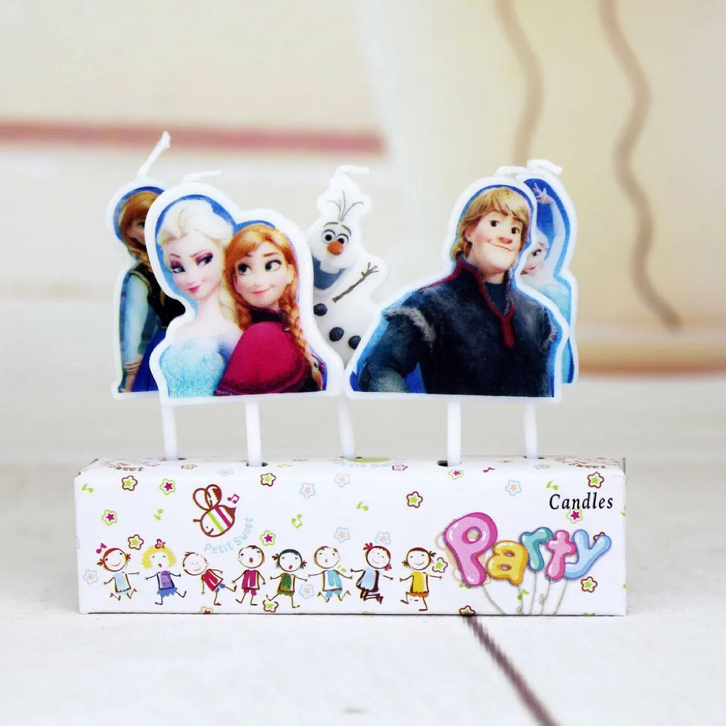 Cartoon Birthday Candles - Frozen