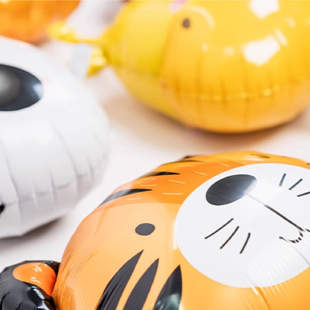 Large Cartoon Animal Head Foil Balloon Individual