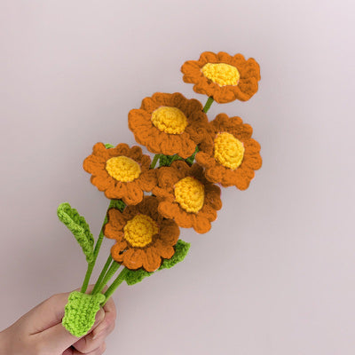 Knitted Woven Chamomile Handmade Flower