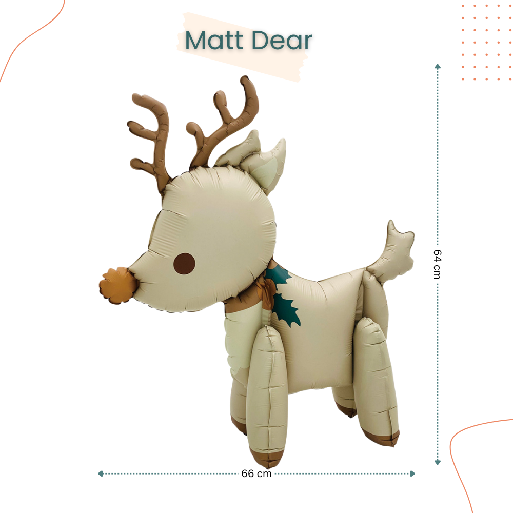 Premium Matt Finishing Airplane Car Rainbow Bear foil balloon for Birthday Decoration