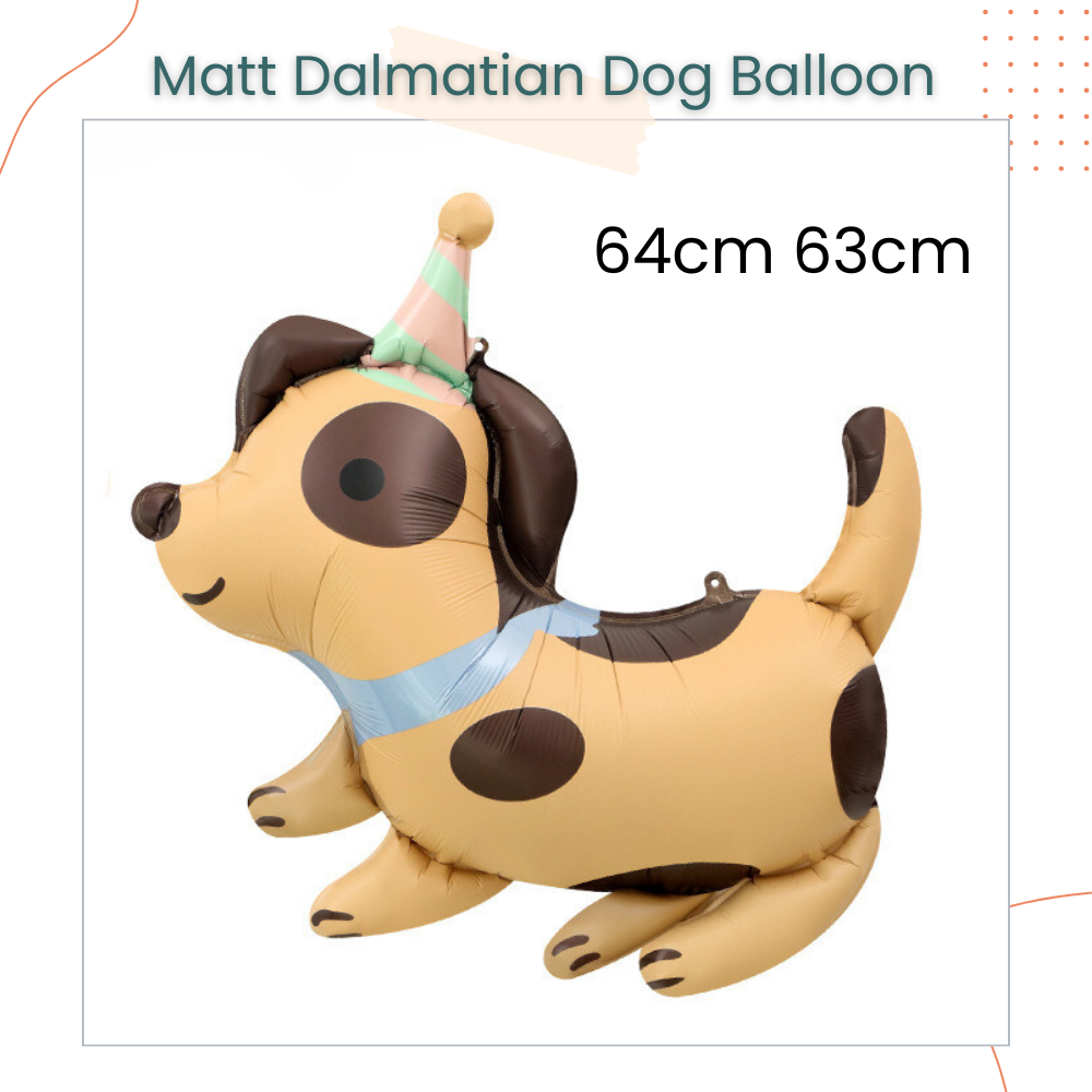 Puppy Matt Birthday Hat Cute Dog Foil Balloon